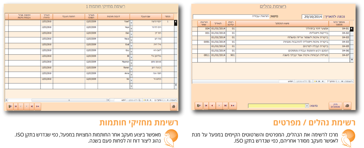 דוחות ISO