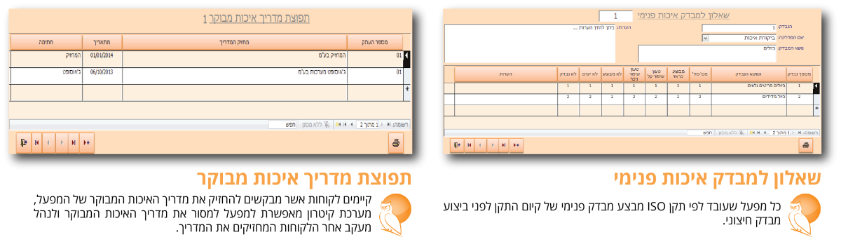 דוחות ISO
